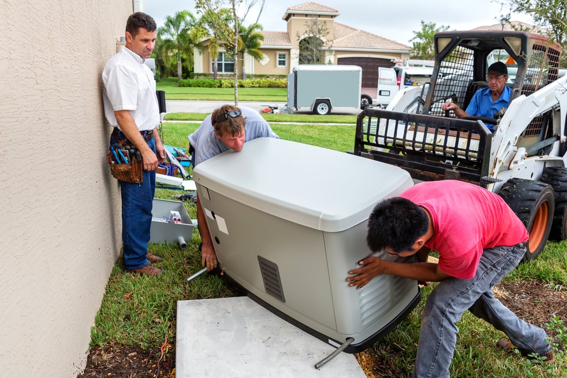 Installing an whole house emergency generator for hurricane season